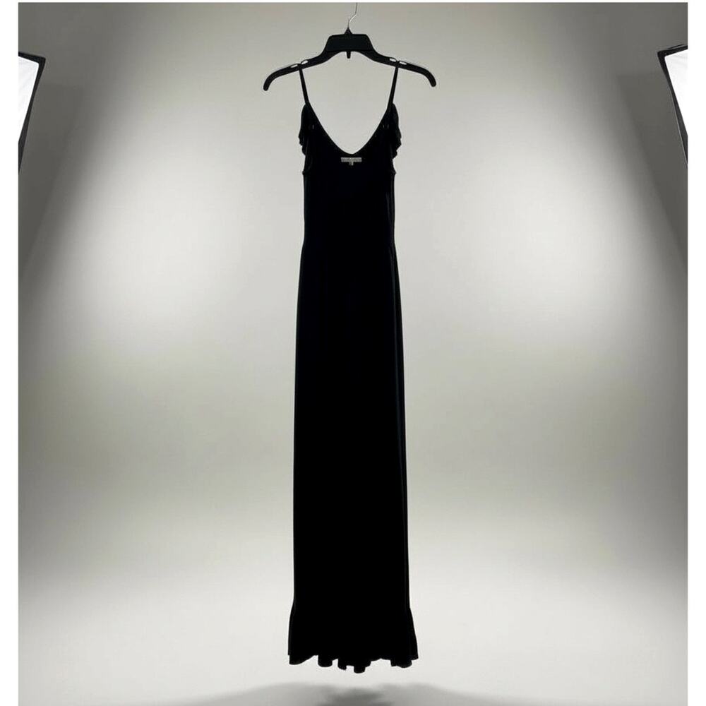 2 Express Ruffle Maxi Dresses - Solid Black & Bla… - image 4
